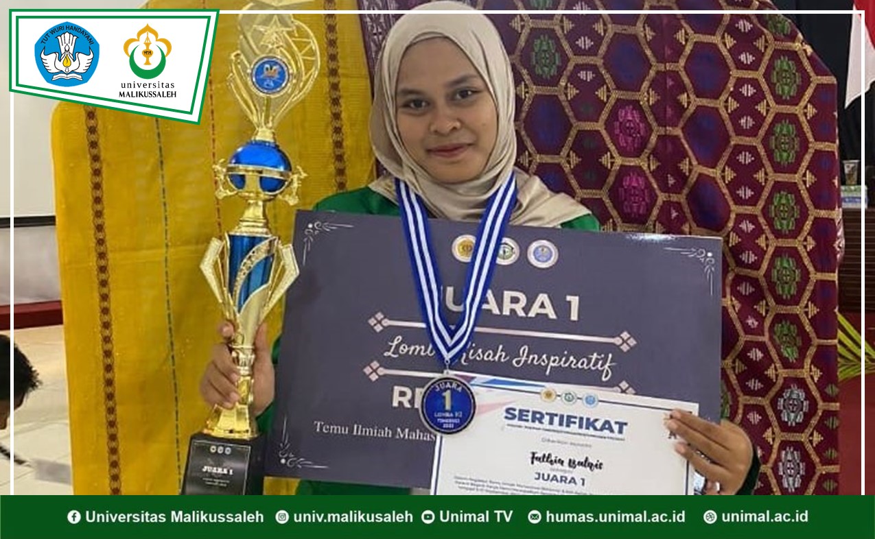 Mahasiswi Prodi Akuntansi Unimal Juarai Lomba Kisah Inspiratif TIMDIKSI 2023
