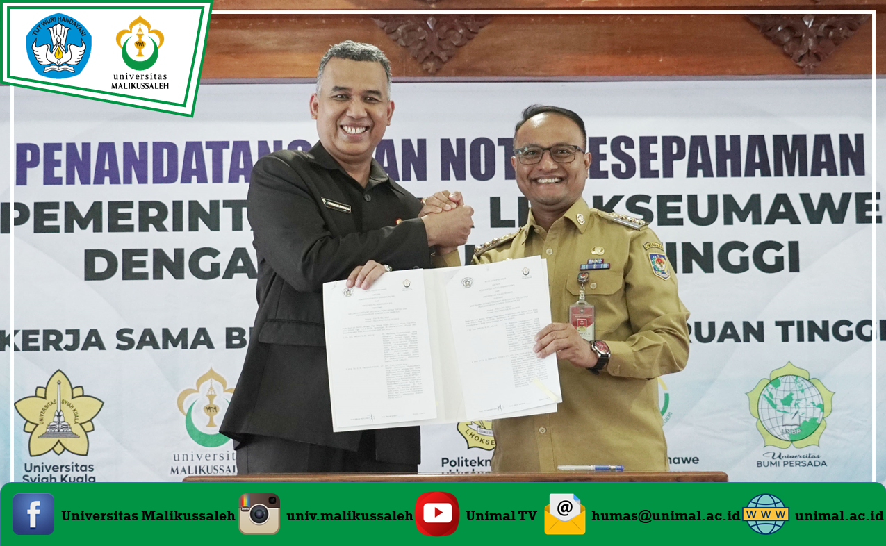 Unimal Jalin Kerjasama Dengan PEMKO Lhokseumawe 1